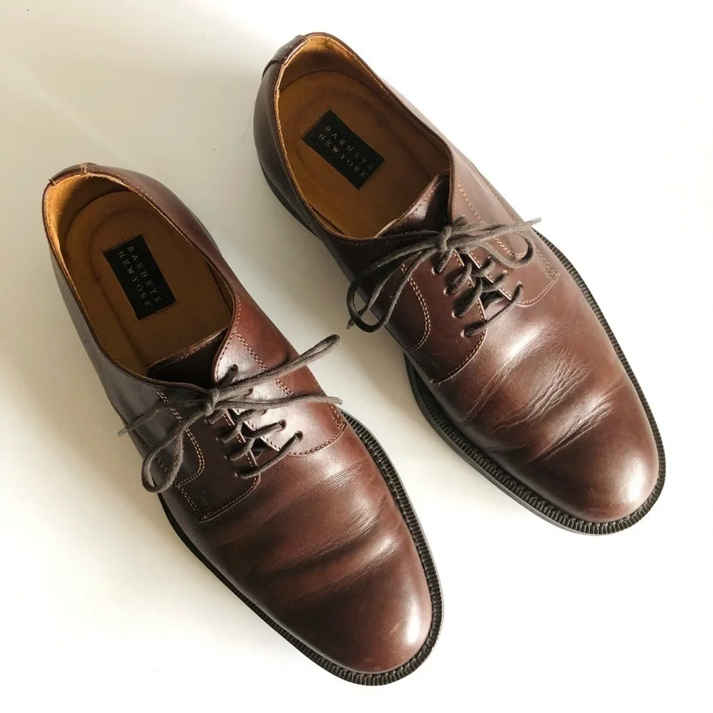 Barneys New York Plain Toe Derby